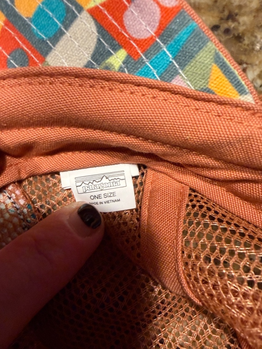 Patagonia Rust Orange Mesh Trucker Hat with "Lose Your Self" Patch
NWOT - Picture 4 of 4